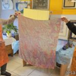 ebru marbling workshop on fabric silk in sultanahmet uskudar istanbul turkiye